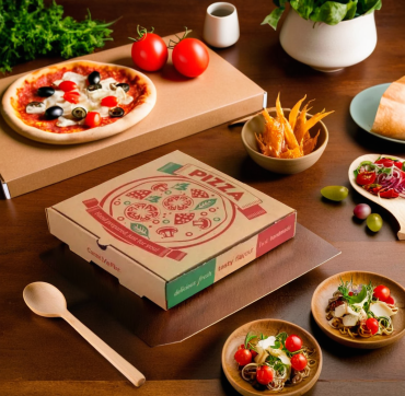 Printed Pizza Packaging Box